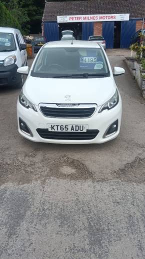 PEUGEOT 108 2016 (65) at Peter Milnes Motors Ltd Filey